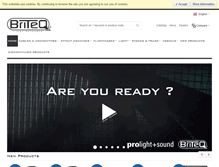 Tablet Screenshot of briteq-lighting.com